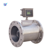 Compressed air turbine flowmeter 3.6v battery power supply flange connection stainless steel propane lpg gas flow meter